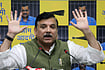 | Photo: PTI : AAP Leader Sanjay Singh 